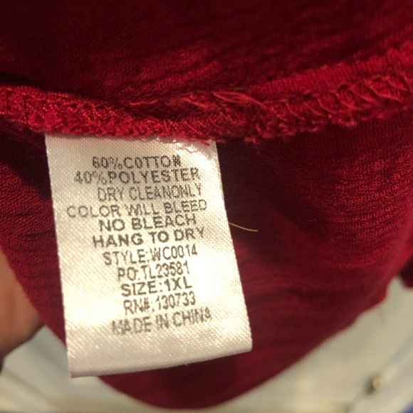 Umgee Embroidered Tunic Top 1XL - Picture 7 of 9